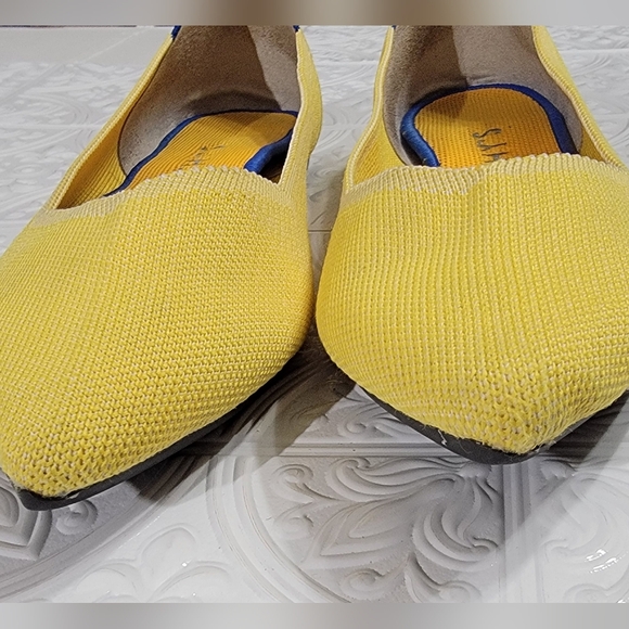 Rothy's Sunshine Yellow The Point Ballet Flats Women's Size 9.5 - Picture 8 of 16